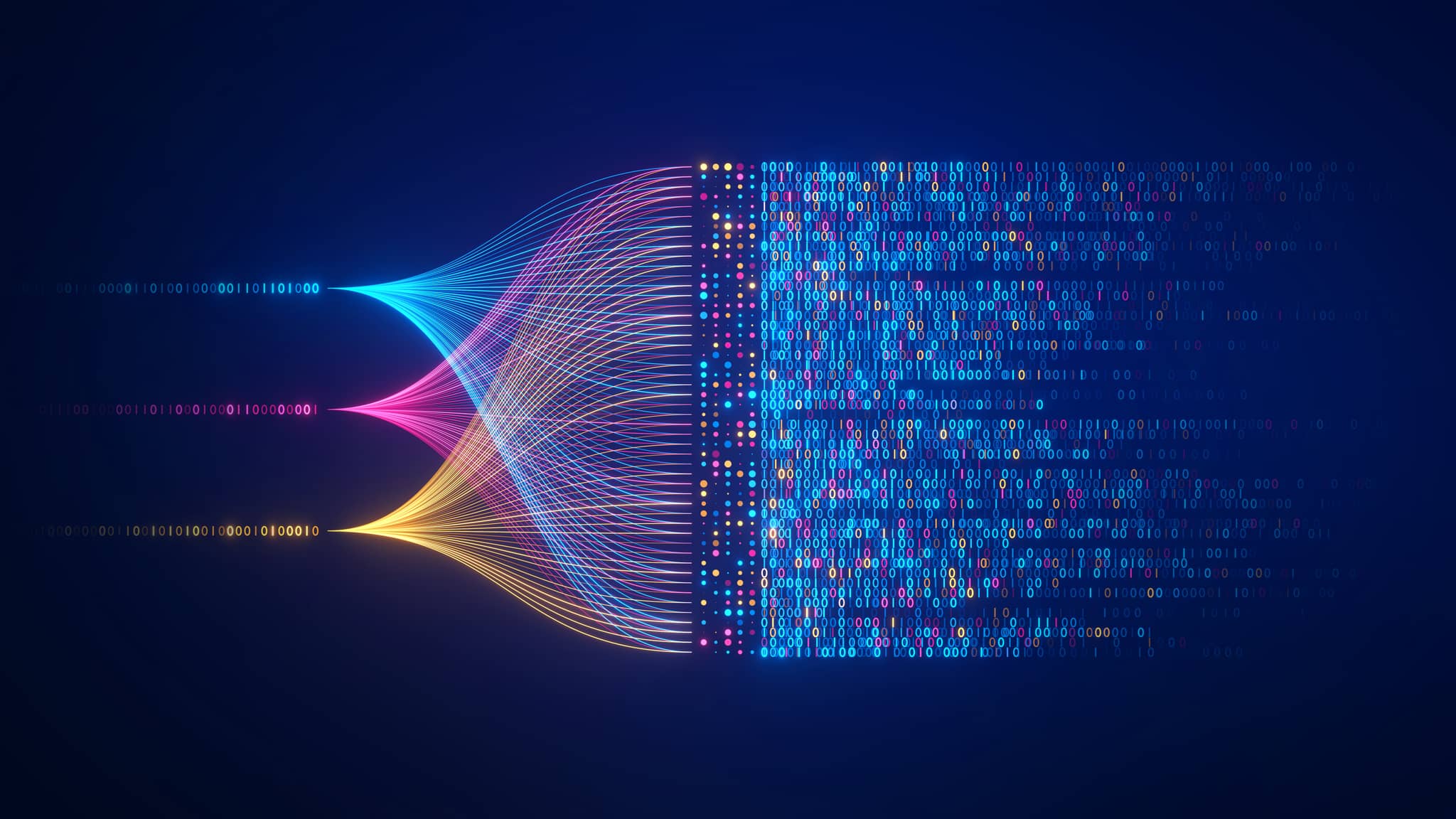 Data being simplified