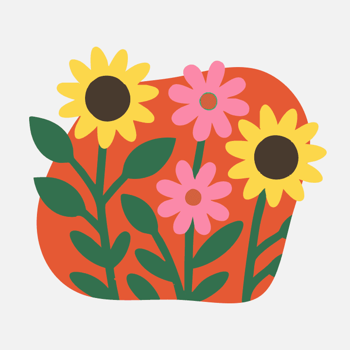 Our bike app flowers