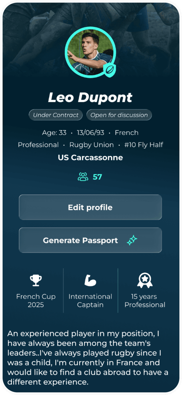 Rugby link paid profile