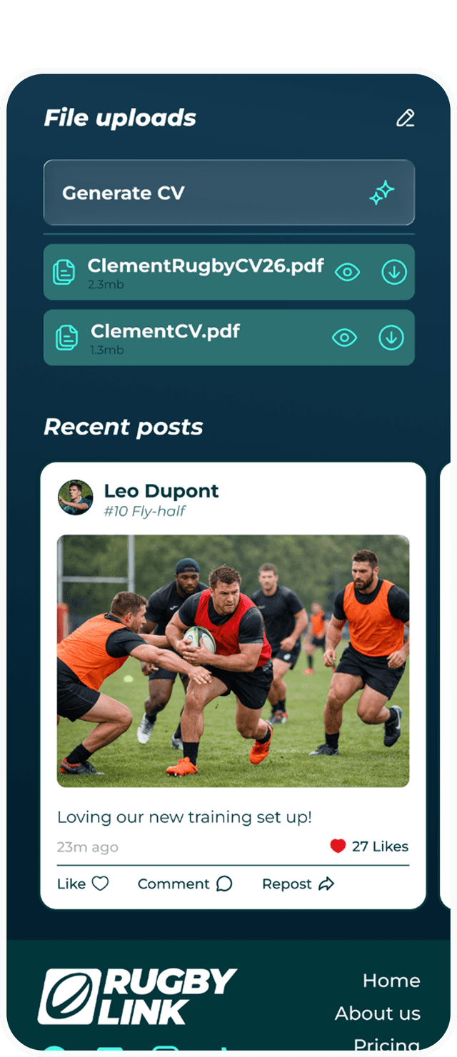 Rugby Link file uploads