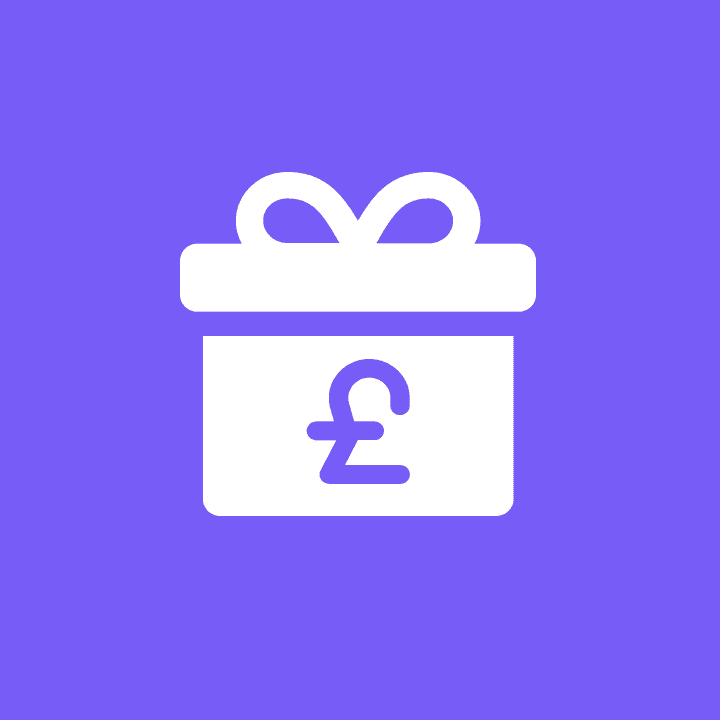 Smile white icon prize