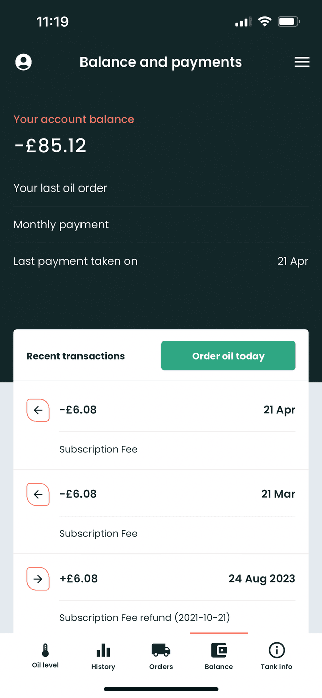 Boiler Juice App Account 