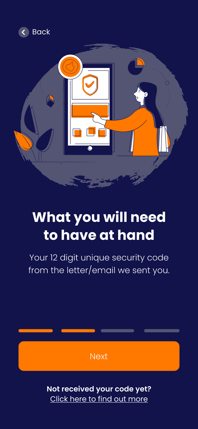 MypensionID App onboarding