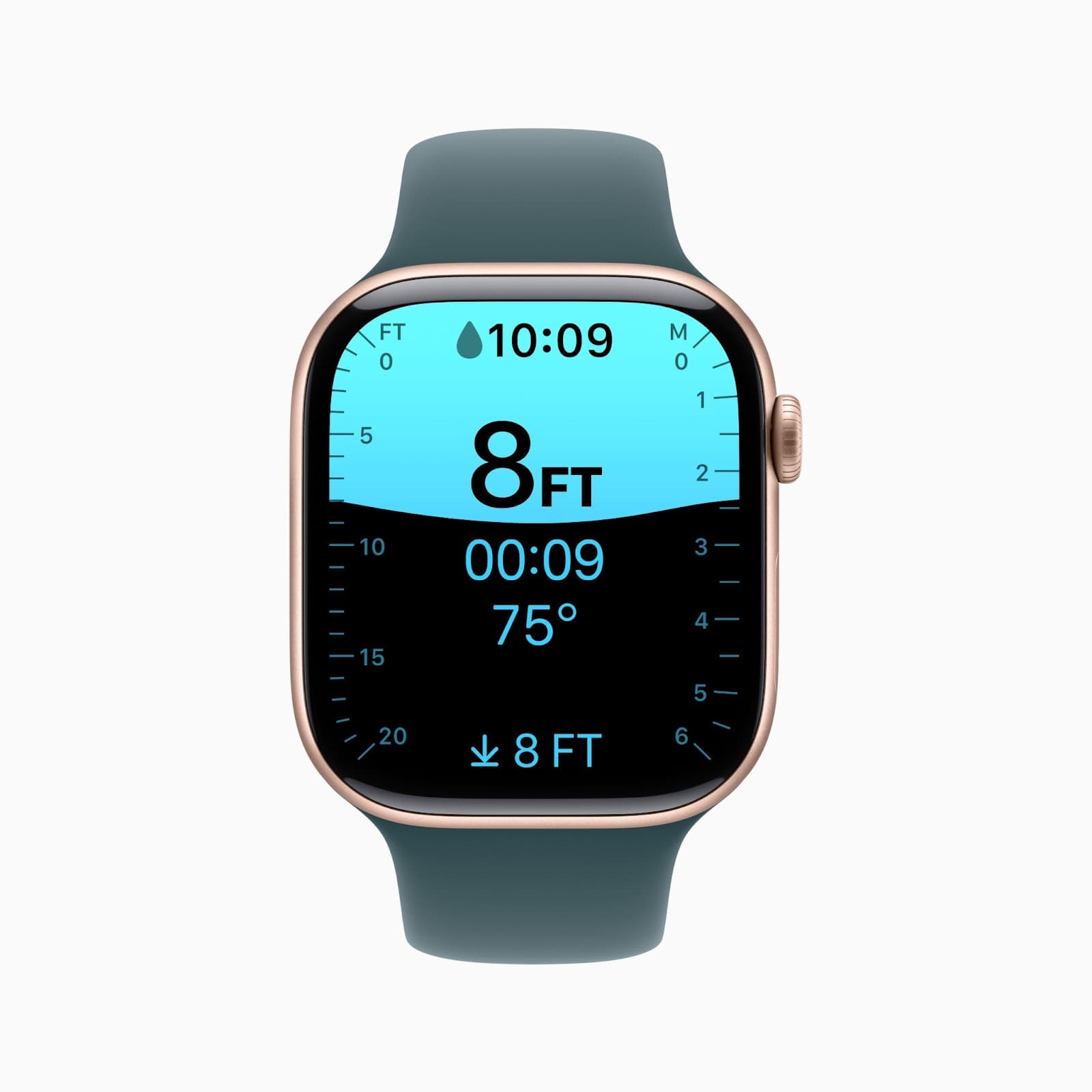 Apple watch diving display