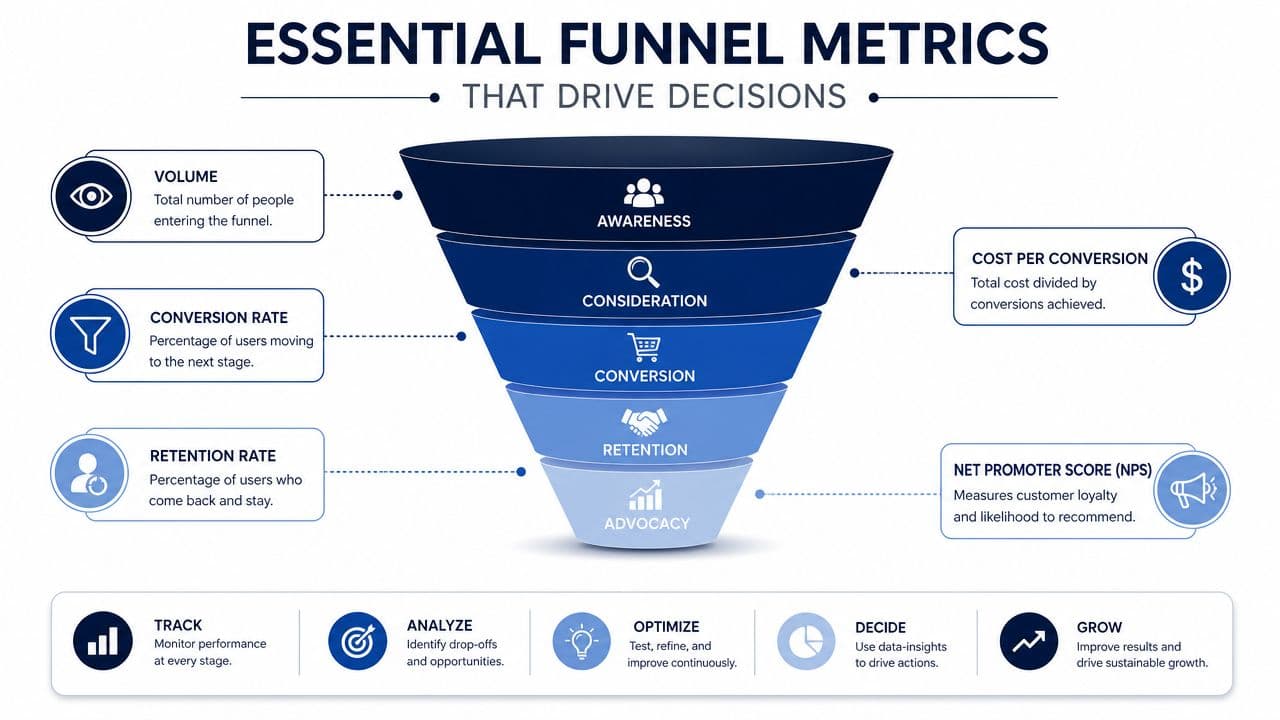 Essential Funnel Metrics that drive decisions
