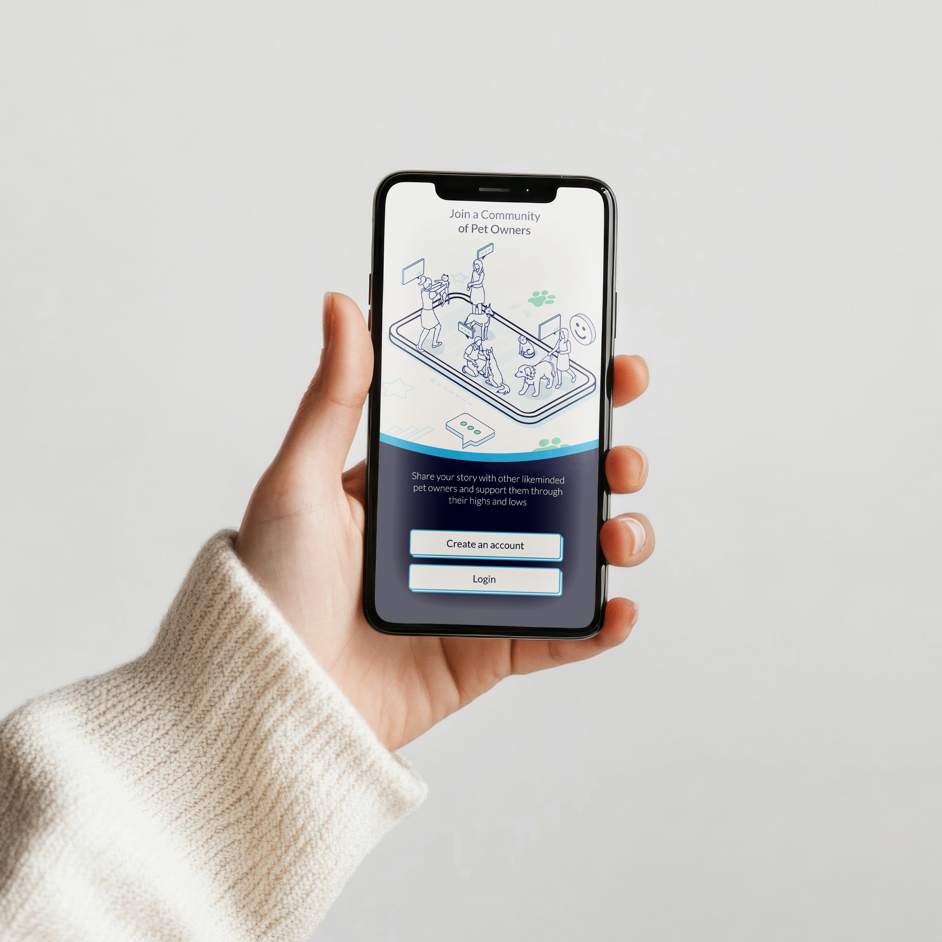 PLASID app being used on an iphone