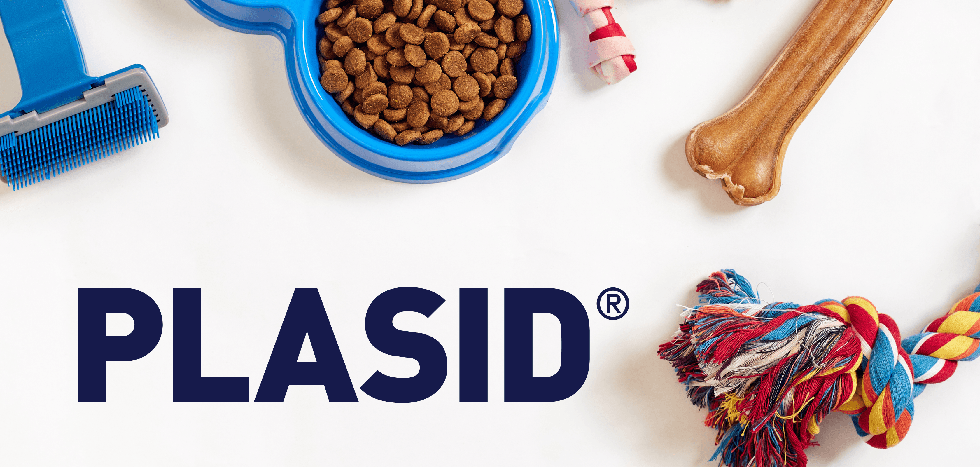 Plasid Logo with dog bowl