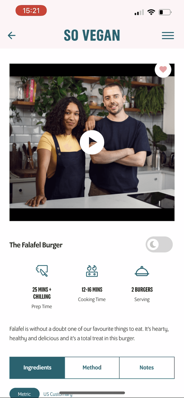 So Vegan app video