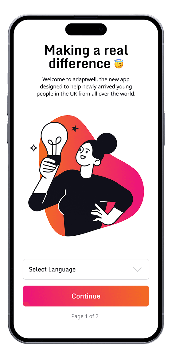 Adaptwell Mockup in Phone