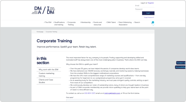 DMA Training