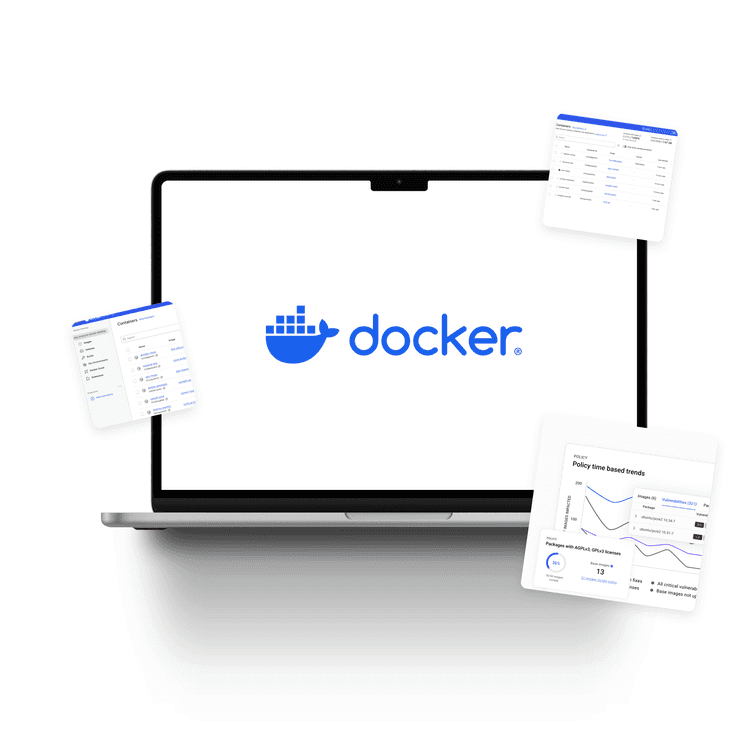 Docker logo on macbook