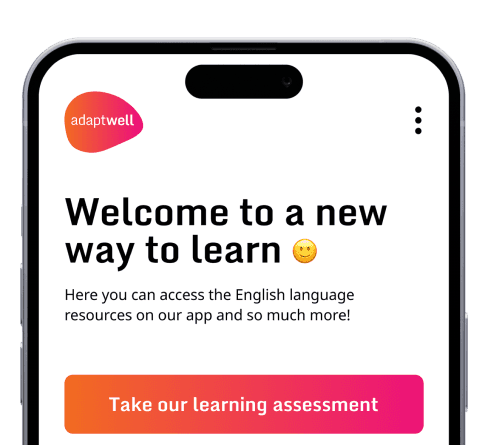 Adaptwell app on iPhone