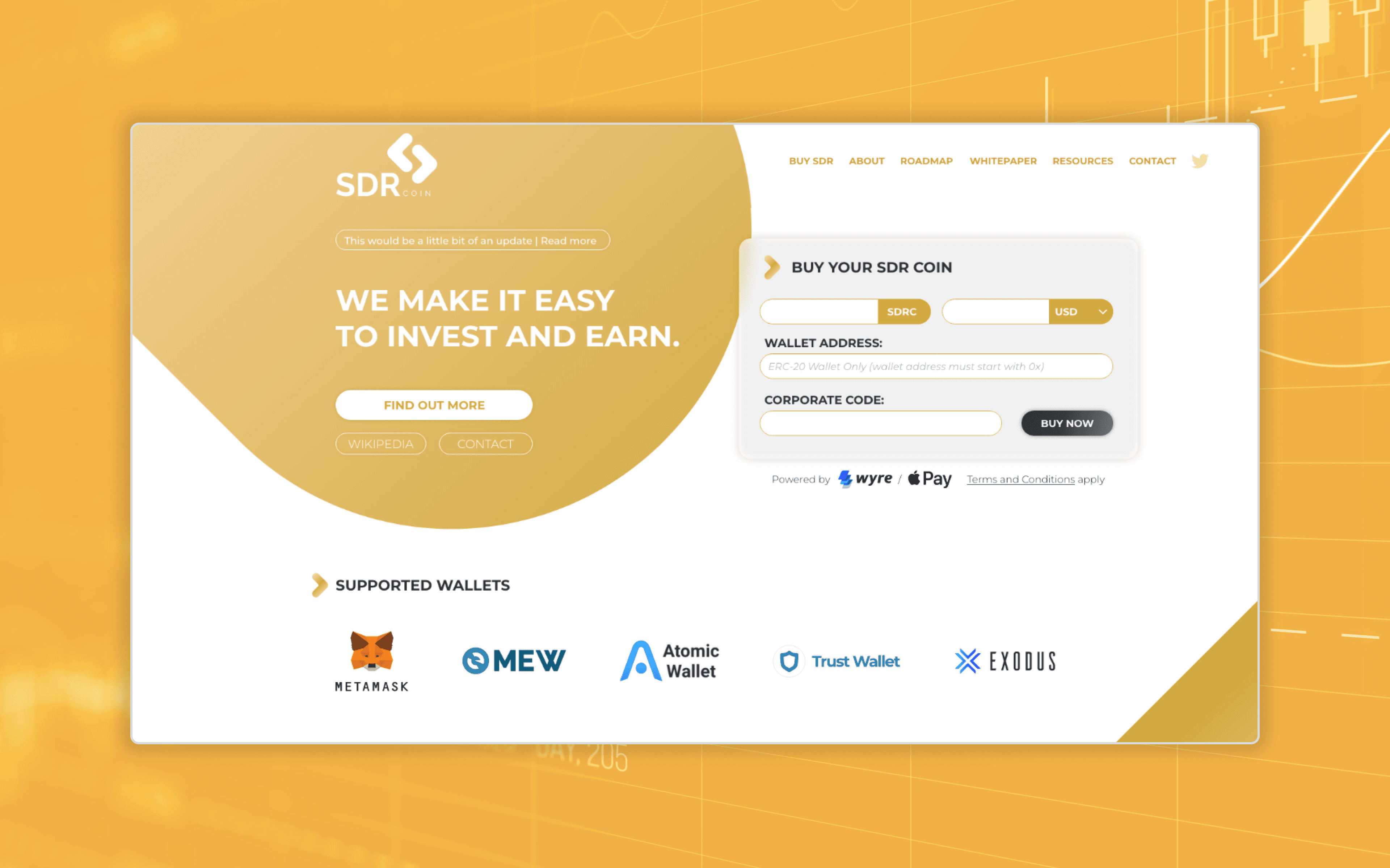 SDR Coin banner