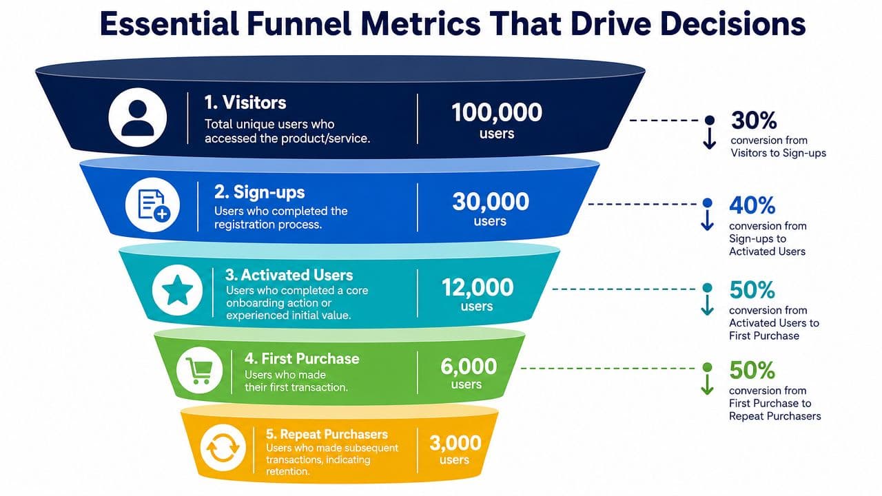 Essential Funnel Metrics that drive decisions